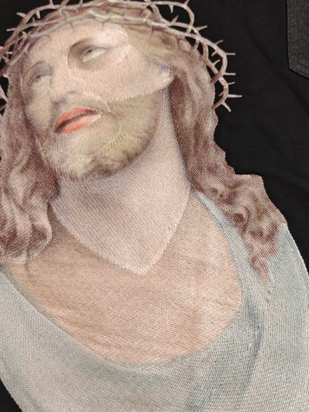 Givenchy Columbian-fit Embroidered
1952 Jesus-print T-shirt In Black - Picture 4 of 8